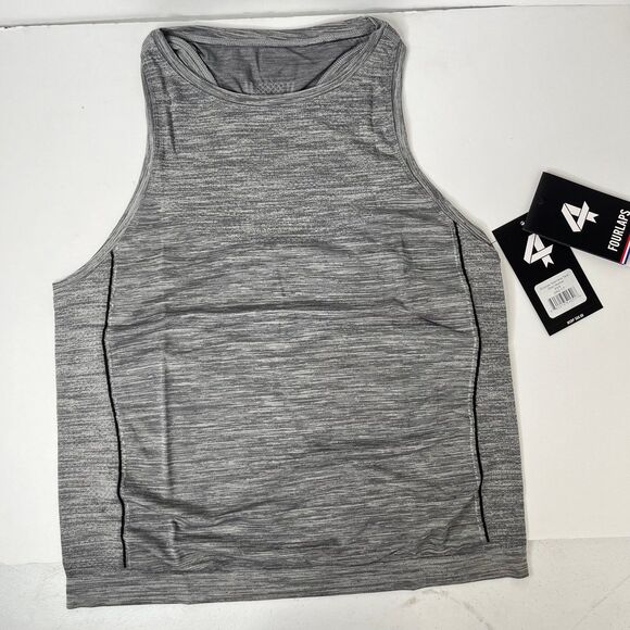 NWT Women’s Fourlaps Purpose Seamless Tank Grey Heather Size XS/S #396 - Picture 1 of 12